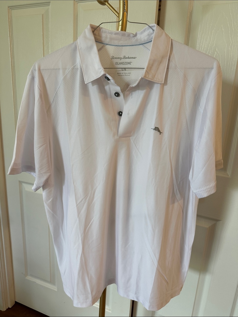 Tommy Bahama Island 🏝️ Zone Performance white blue size L